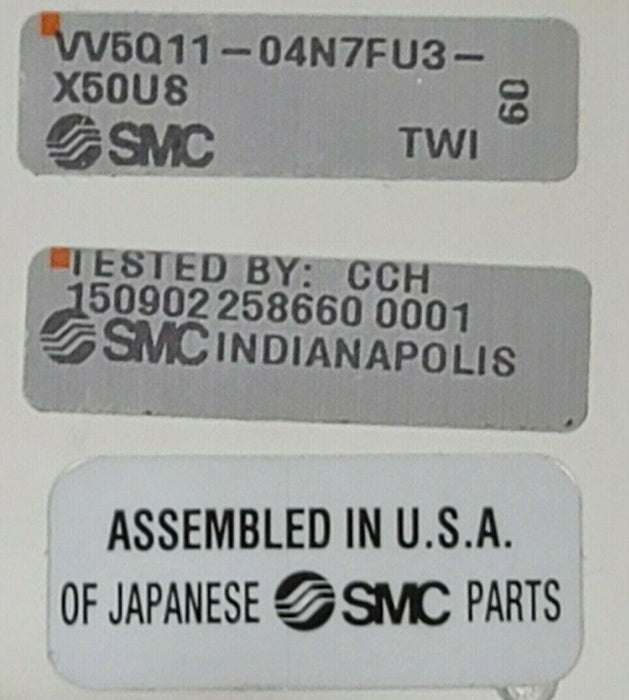 NEW SMC VV5Q11-04N7FU3-X50US VV5Q MANIFOLD VV5Q1104N7FU3X50US