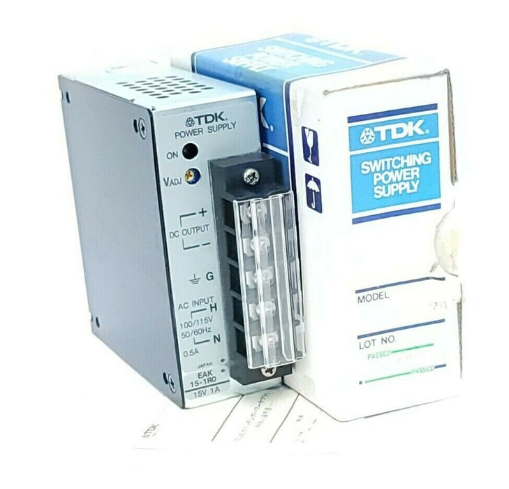 NIB TDK EAK-15-1R0 POWER SUPPLY EAK151R0 15V 1A