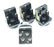 LOT OF 4 FUJI ELECTRIC 70C-IA CONTACT BLOCK 70CIA, GREEN PUSHBUTTON