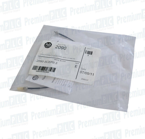 NEW ALLEN BRADLEY 2090-SCEP0-3 SER. E KINETIC .3m FIBER OPTIC CABLE ASSEMBLY