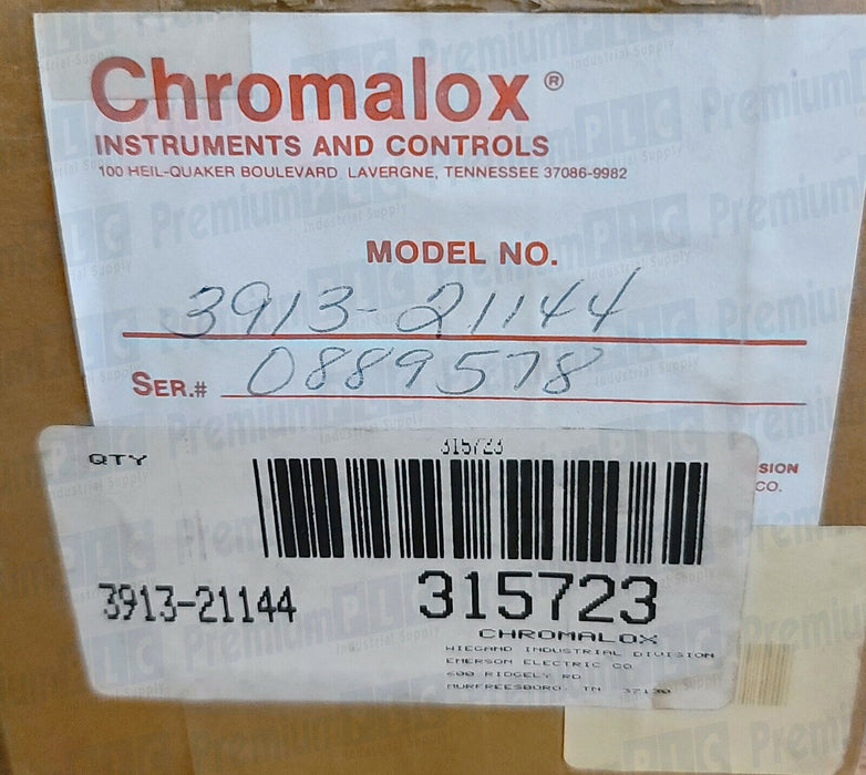 NEW F/S CHROMALOX 3913 TEMPERATURE CONTROLLER 3913-21144 / 391321144