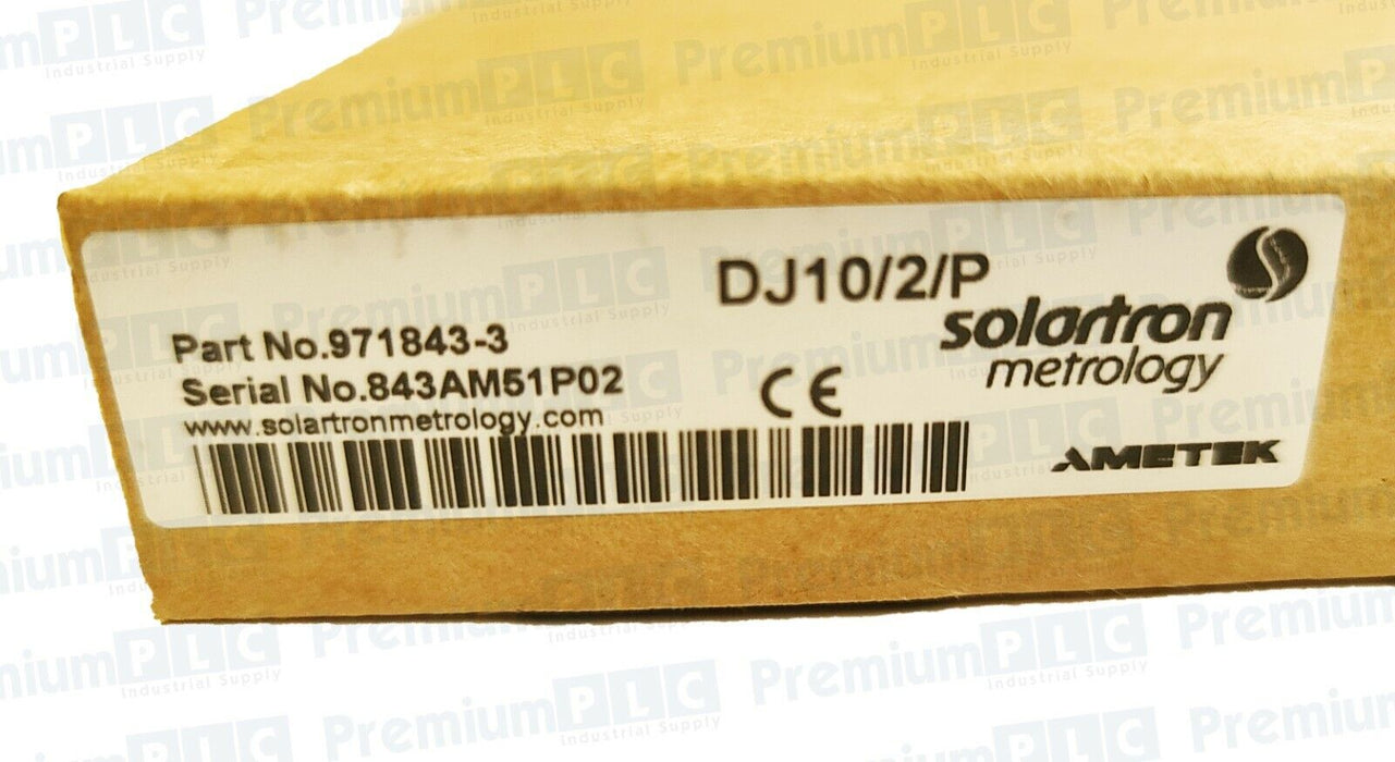 NEW SOLARTRON AMETEK 971843-3 SPRING DIGITAL PROBE W/ 6.35MM TIP DJ10/2/P