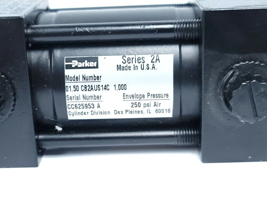 NEW PARKER 01.50 CB2AUS14C SERIES 2A CYLINDER 250 PSI AIR