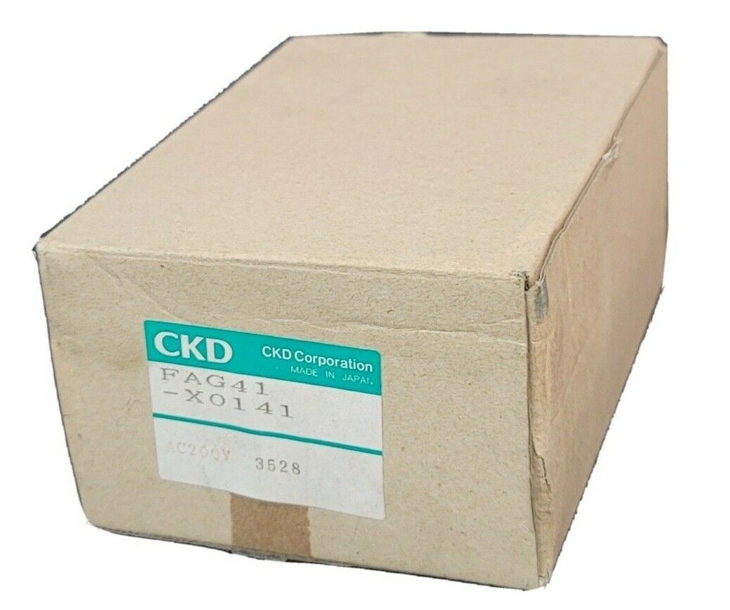 NIB CKD FAG41-X0141 SOLENOID VALVE AC200V AIR 0.7MPa ORIFICE 2 RC 1/4 3528