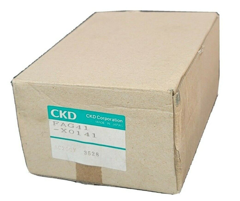 NIB CKD FAG41-X0141 SOLENOID VALVE AC200V AIR 0.7MPa ORIFICE 2 RC 1/4 3528
