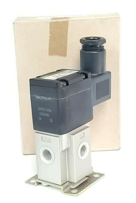 NIB CKD FAG41-X0141 SOLENOID VALVE AC200V AIR 0.7MPa ORIFICE 2 RC 1/4 3528
