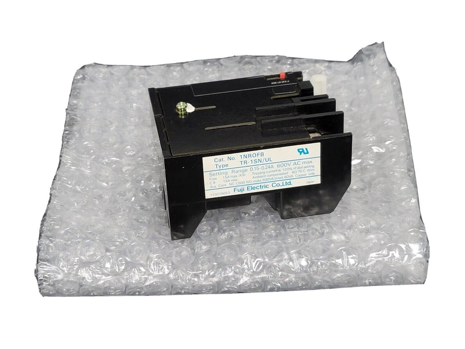 NEW FUJI ELECTRIC 1NROFB OVERLOAD RELAY TR-1SN/UL RANGE: 0.15-0.24A 600V