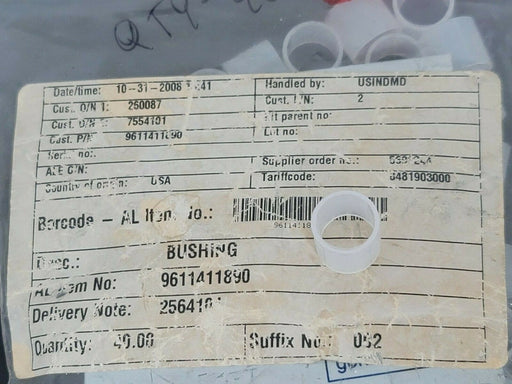 LOT OF 40 NEW TRI-CLOVER 9611411890 BUSHINGS