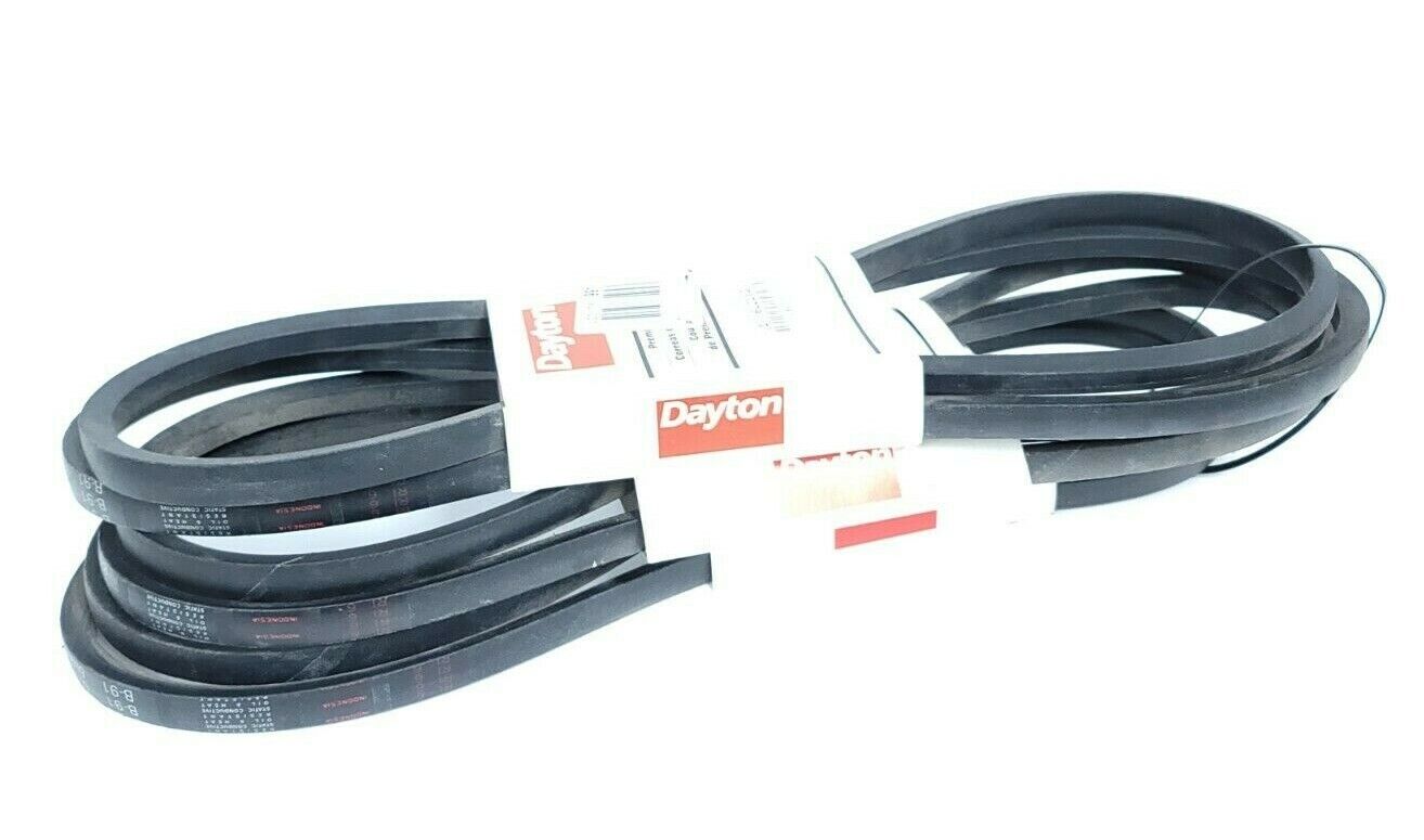 LOT OF 3 NEW DAYTON 6L213G V-BELTS B-91
