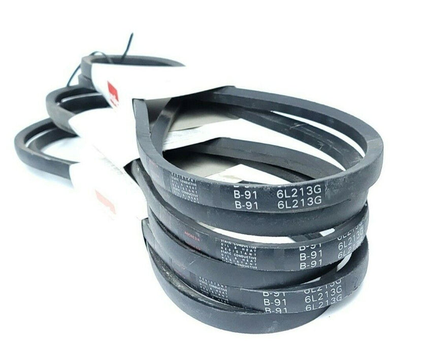 LOT OF 3 NEW DAYTON 6L213G V-BELTS B-91