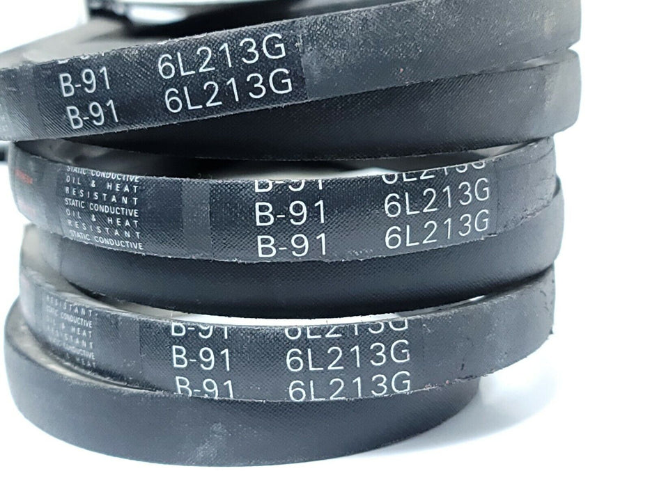 LOT OF 3 NEW DAYTON 6L213G V-BELTS B-91