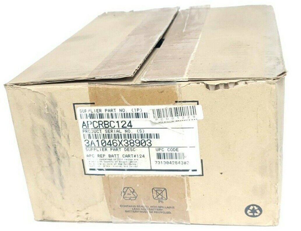 NIB APC APCRBC124 REPLACEMENT BATTERY CARTRIDGE CART# 124