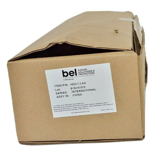 NIB BEL POWER SOLUTION HE24-7.2-AG POWER SUPPLY 24VDC & 7.2A