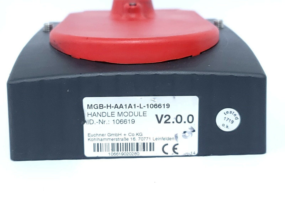 EUCHNER MGB-H-AA1A1-L-106619 HANDLE MODULE ID. NO. 106619 V2.0.0