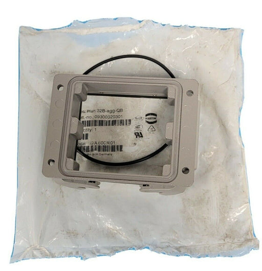 LOT OF 2 NEW HARTING P/N: 09300320301 HOUSINGS TYPE: HAN 32B-AGG-QB