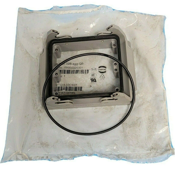LOT OF 2 NEW HARTING P/N: 09300320301 HOUSINGS TYPE: HAN 32B-AGG-QB
