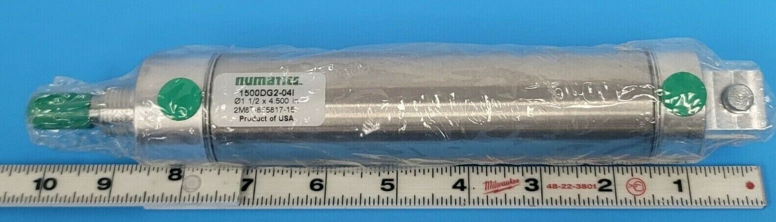 NEW NUMATICS 1500DG2-04I PNEUMATIC CYLINDER 1-1/2 X 4.500 IN 2M8T-855817-15