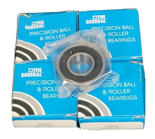 LOT OF 4 NIB GENERAL BEARING CORP. Z99R8 BEARINGS 1/2X1-1/8X5/16IN