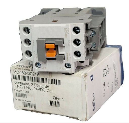 NEW METASOL ALTECH CORP MC-18B-DC24V CONTACTOR 3 POLE 18A MC18BDC24V