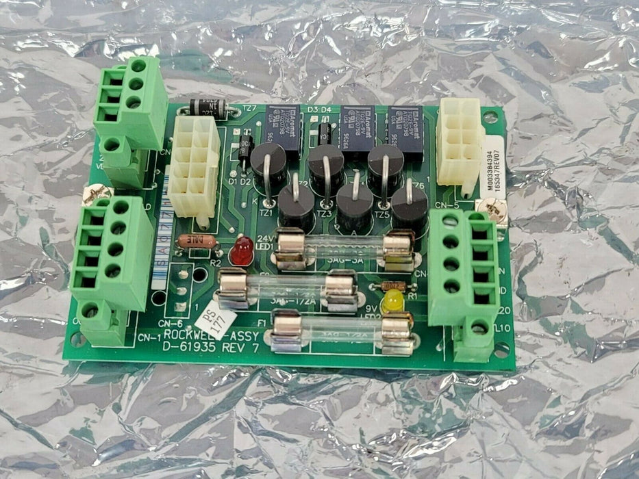 NEW ALLEN BRADLEY ROCKWELL D-61935 PLUG IN BOARD REV. 7 165347 D61935