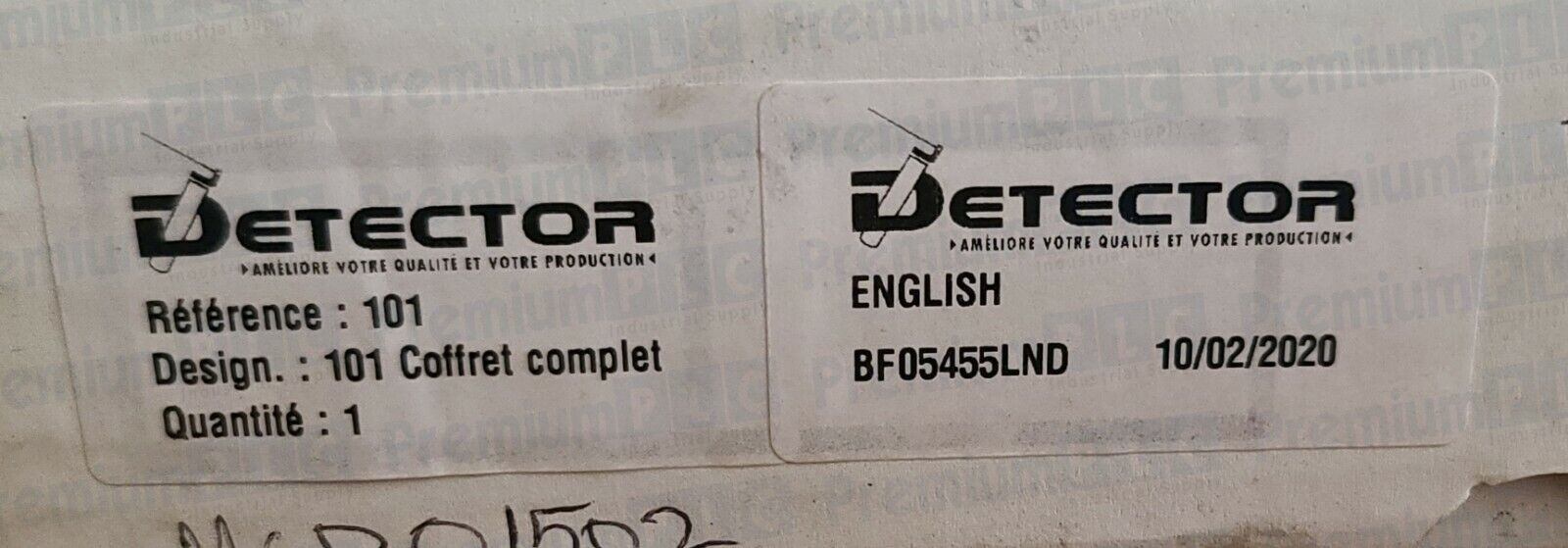 NEW DETECTOR FRANCE TYPE 101 / 101-1482 A BROKEN TOOL DETECTOR KIT BF05455LND