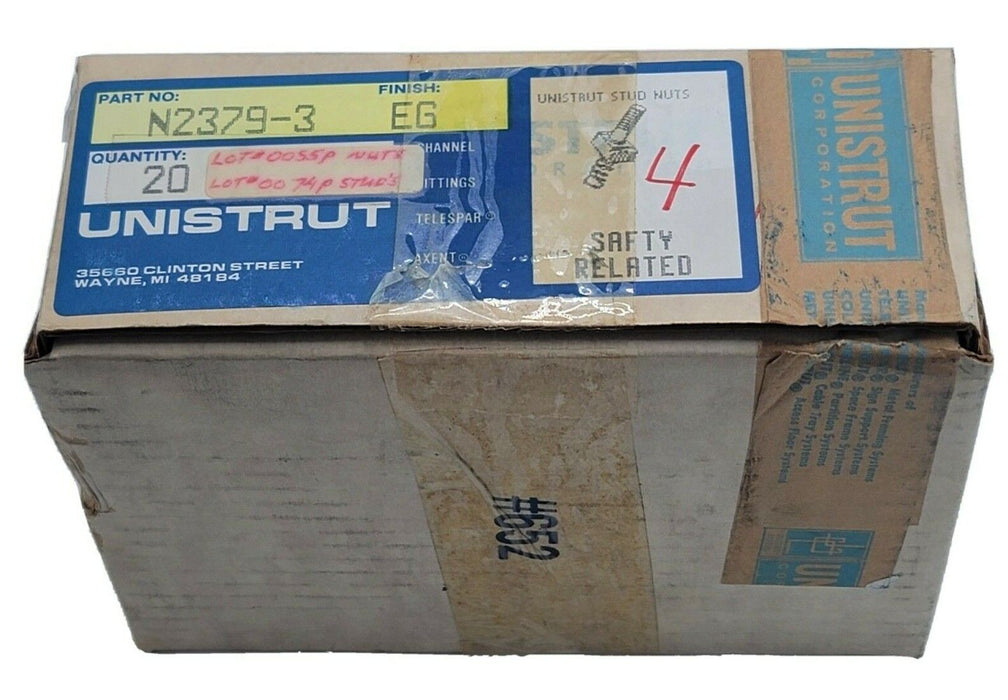 BOX OF 22 NEW UNISTRUT N2379-3 FINSH EG STUDS 5/16''-18X1-3/8''