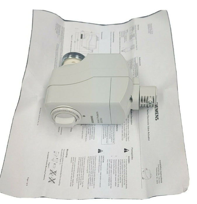 NIB SIEMENS SSC81U POWERMITE VF 599 SERIES VALVE ACTUATOR STROKE 7/32''