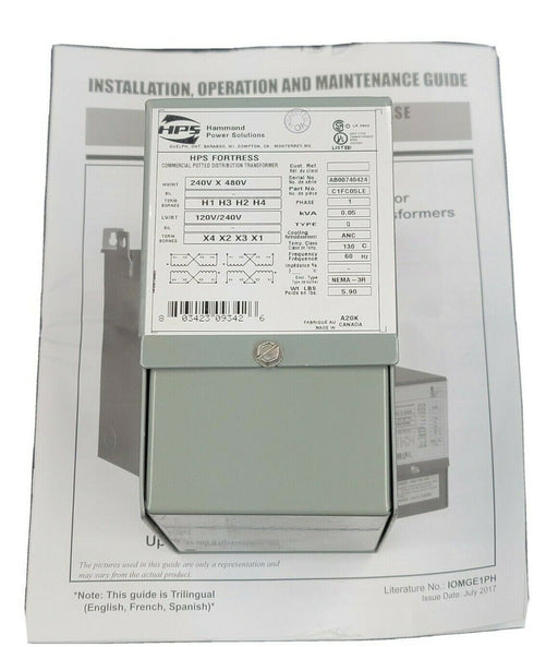 NIB HPS HAMMOND C1FC05LE 1PH POTTED TRANSFORMER 0.05KVA 60HZ
