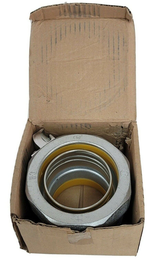 NEW COOPER CROUSE HINDS LTB300G 3'' GROUNDING CONNECTOR W/ INSULATED THROAT