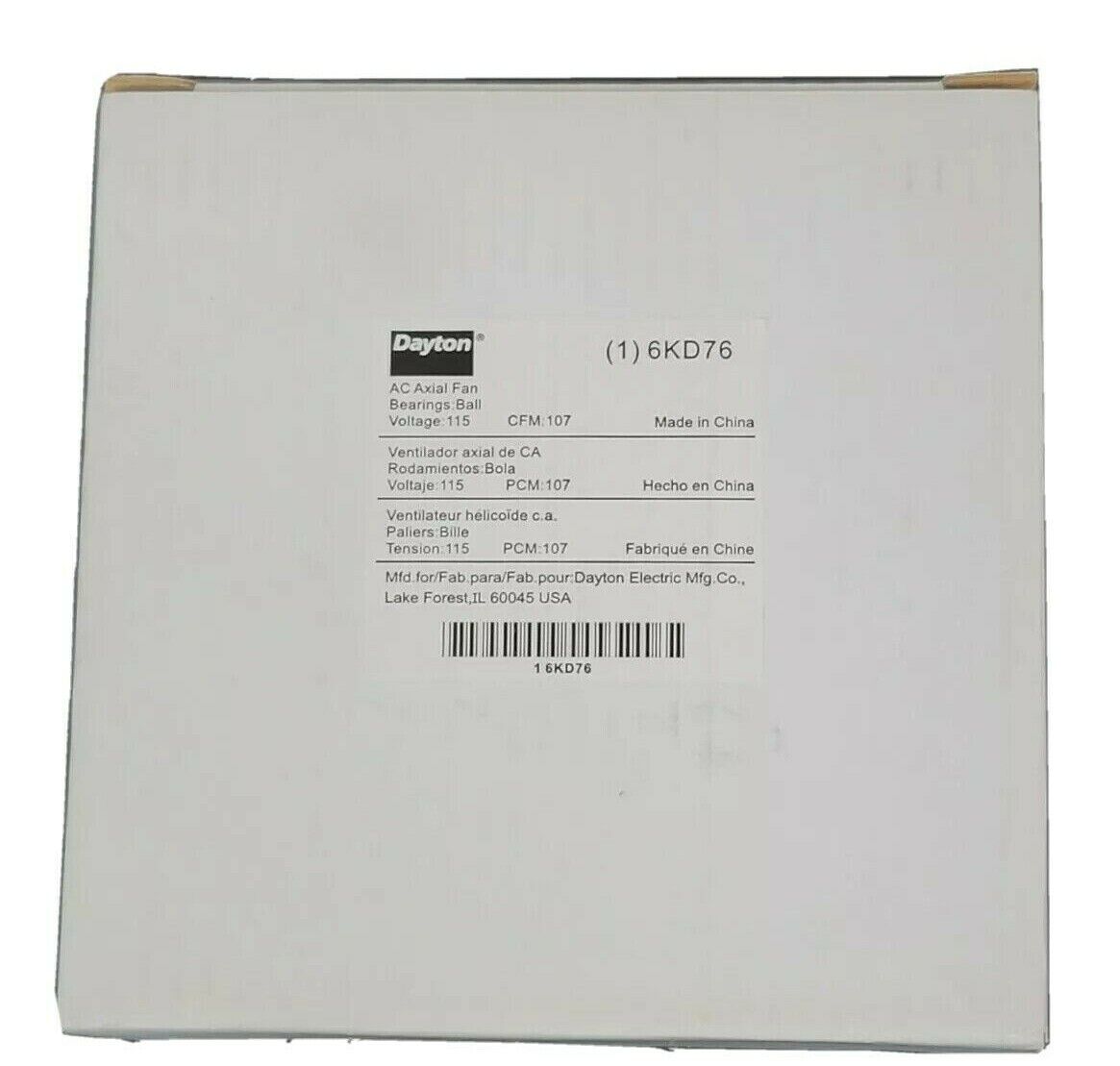 NEW DAYTON 6KD76 AC AXIAL FAN