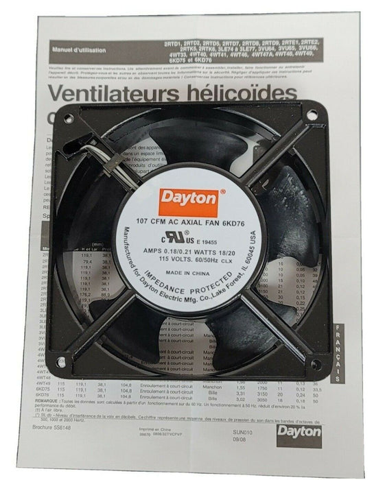 NEW DAYTON 6KD76 AC AXIAL FAN