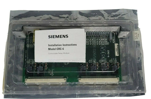 NEW SIEMENS 500-033250 CRC-6 FIRE ALARM RELAY CARD REV. 02.00 500033250 CR6