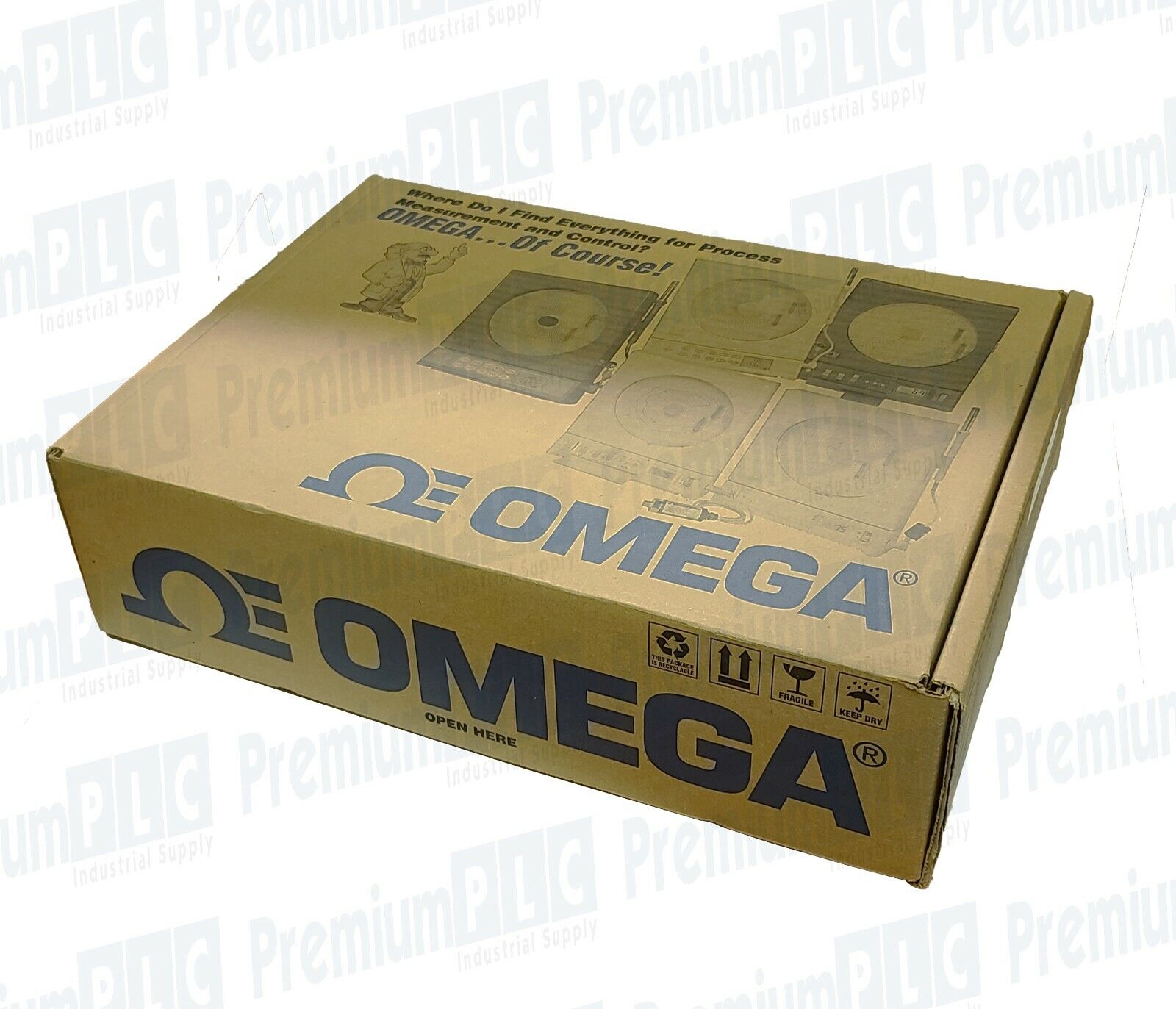 NEW OMEGA CTXL-DTC-W / CTXLDTCW DUAL TC INPUT (J,K,T) WHITE CHART RECORDER