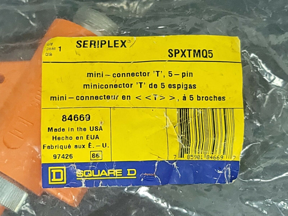 NEW SQUARE D SPXTMQ5 SERIPLEX CONNECTOR MINI 5 PIN