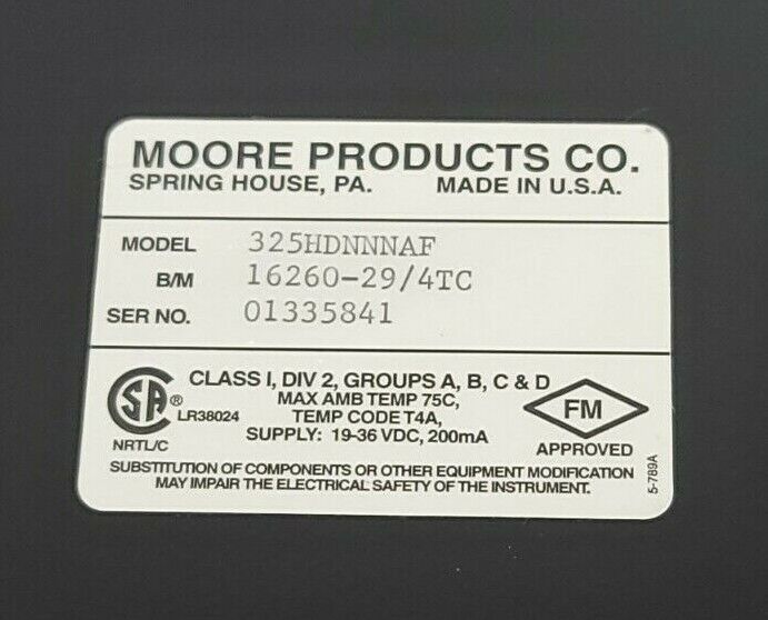 NIB MOORE INDUSTRIES 325HDNNNAF UNIVERSAL REMOTE INTERFACE B/M: 16260-29/4TC