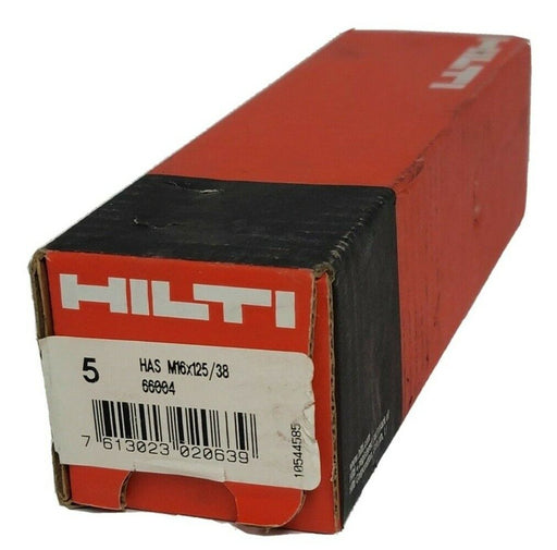 NIB HILTI HAS-M16X125/38 ANCHOR BOLTS 7.5IN LENGTH 66004 (BOX OF 5)