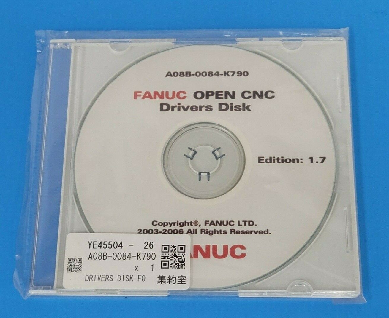 NEW SEALED FANUC A08B-0084-K790 OPEN CNC DRIVERS DISK VER. 1.7