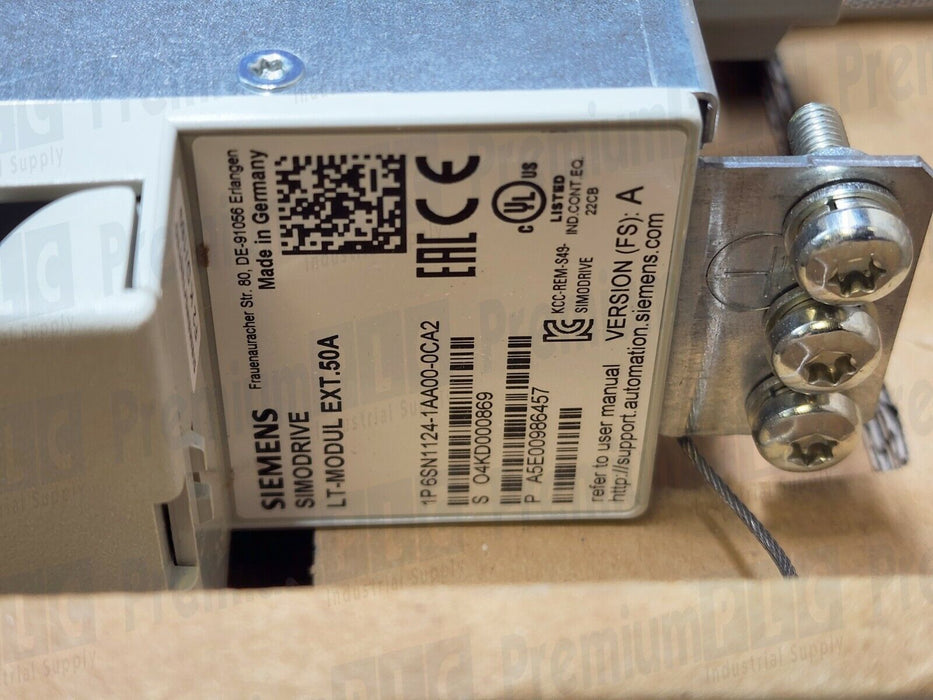 NEW SIEMENS 6SN1124-1AA00-0CA2 SIMODRIVE 611 POWER MODULE 1-AXIS VERSION: A