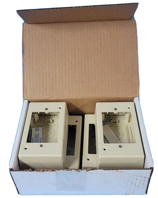 LOT OF 24 NEW NSI LDJB-2LI JUNCTION BOXES COLOR: LIGHT IVORY DEPTH: 2''