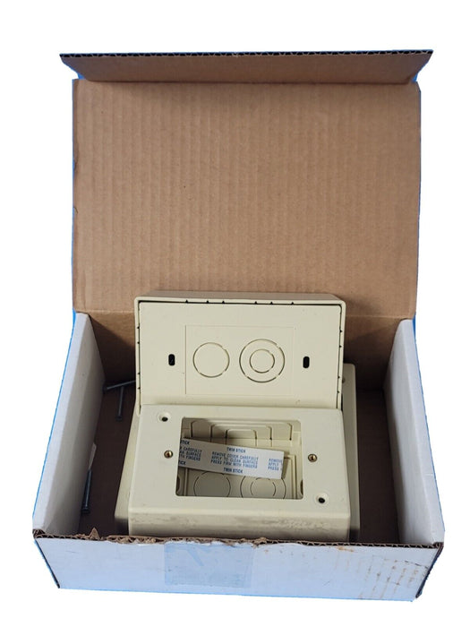 LOT OF 24 NEW NSI LDJB-2LI JUNCTION BOXES COLOR: LIGHT IVORY DEPTH: 2''