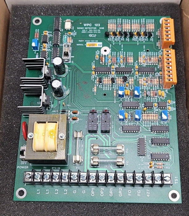NEW WEB PRINTING 800-123-00 PC BOARD SONIC DETECTOR WPC 123 16 POINT TERMINAL