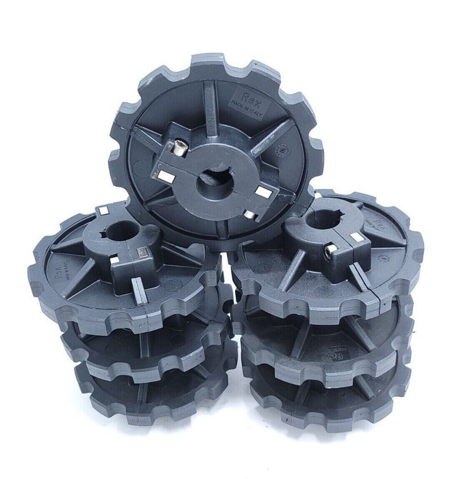 LOT OF 7 NEW REX 12T SINGLE ROW SPROCKETS