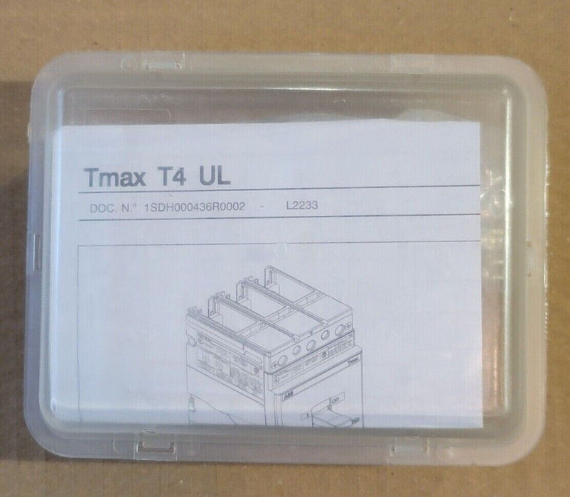 NEW ABB SACE TMAX T4 L-D 250 CIRCUIT BREAKER 1SDA063284R1 W/ ACCESSORIES