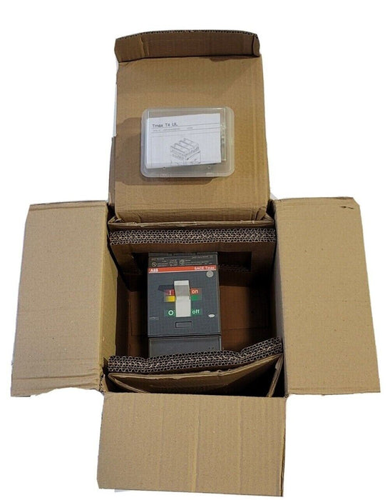 NEW ABB SACE TMAX T4 L-D 250 CIRCUIT BREAKER 1SDA063284R1 W/ ACCESSORIES