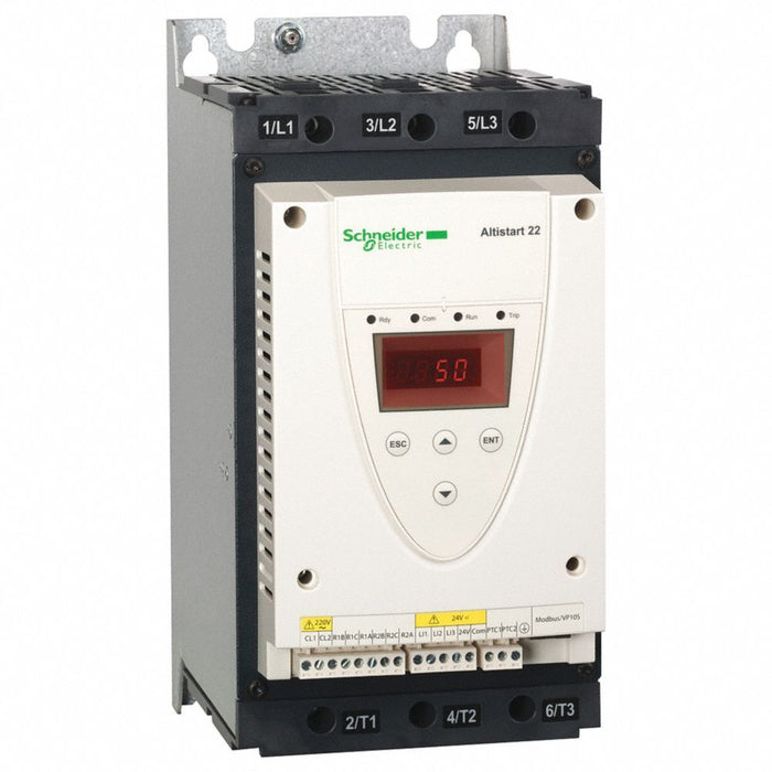 NEW SCHNEIDER ELECTRIC ATS22D62S6 ALTISTART 22 SOFT STARTER 208-600V 62A 15-37kW