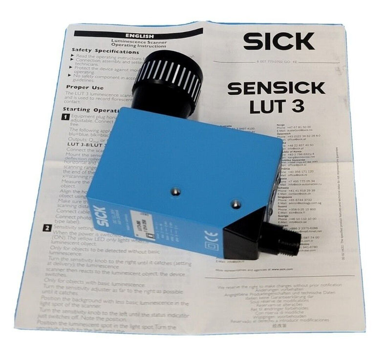 NEW SICK LUT3-890 LUMINESCENCE SENSOR 1014058 LUT3890