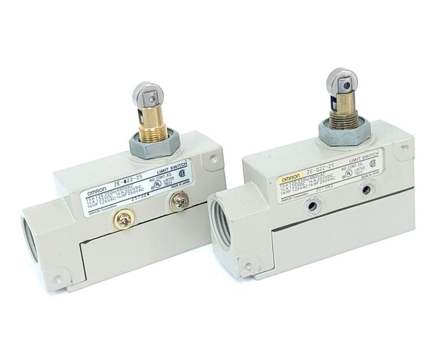 LOT OF 2 NEW OMRON ZE-Q22-2s LIMIT SWITCHES ZEQ222A