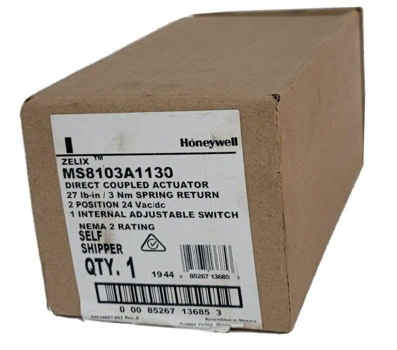 NEW IN BOX HONEYWELL MS8103A1130 DIRECT COUPLED ACTUATOR