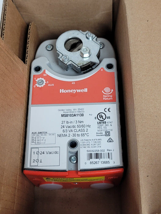 NEW IN BOX HONEYWELL MS8103A1130 DIRECT COUPLED ACTUATOR