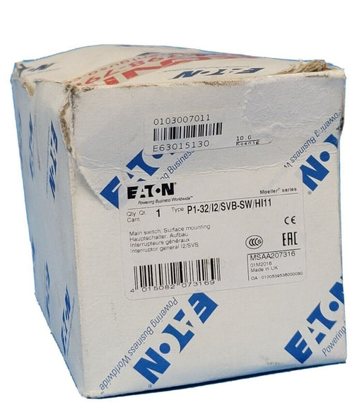 NIB EATON CUTLER-HAMMER P1-32/I2/SVB-SW/HI11 MAIN SWITCH